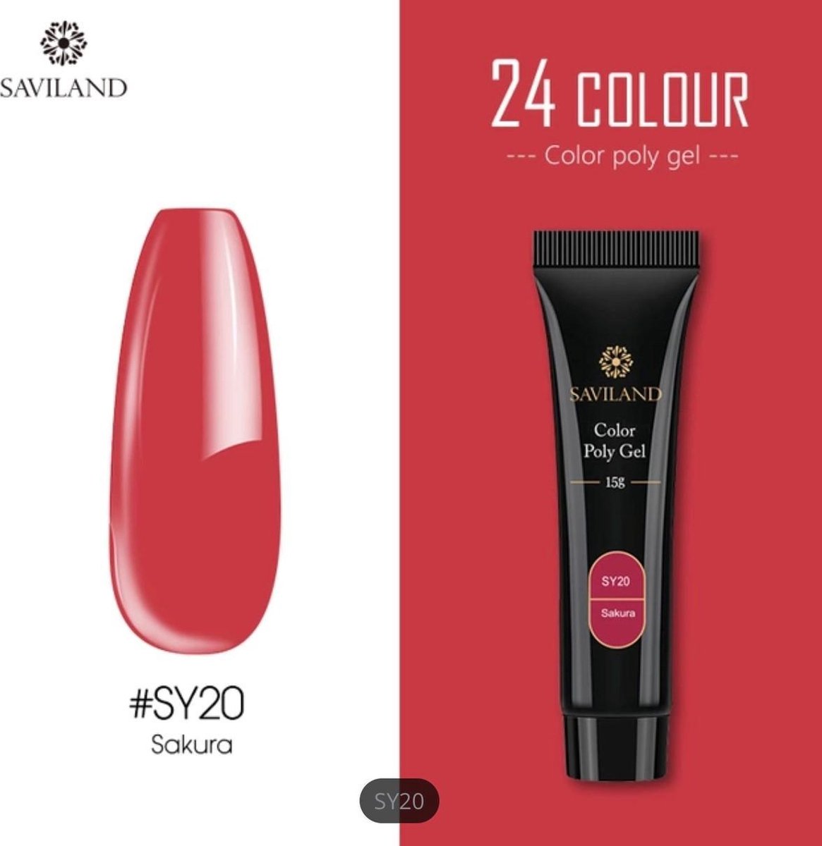 Polyacryl gel - Color Sakura - Polygel nagels - 15 gram