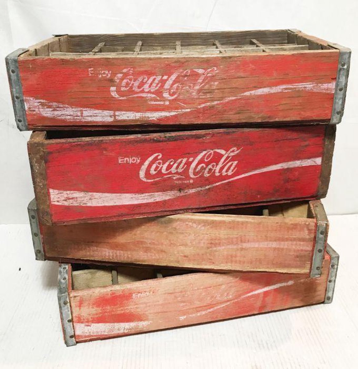 Originele Vintage Houten Coca-Cola Flessenkrat