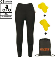 Motogirl Sherrie motorlegging AA-keur Level 2 dames motorbroek - zwart - Maat 48