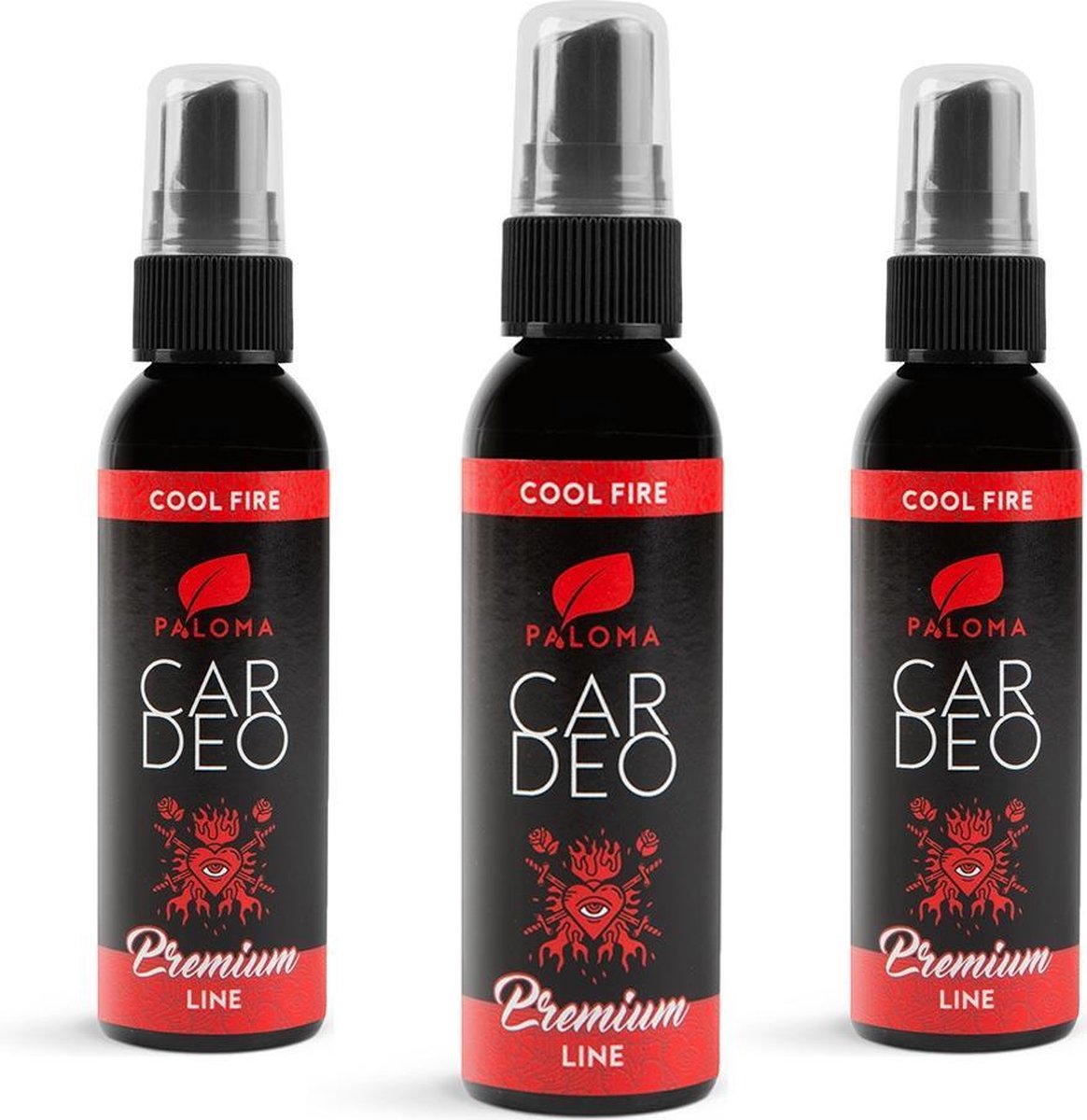 Car Deo Auto Deodorant Premium Line Luchtverfrisser Cool Fire Multi Pack - 3 x 65 ml
