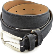 Michaelis Riem Navy Blauw Suede Zilveren Gesp - 115