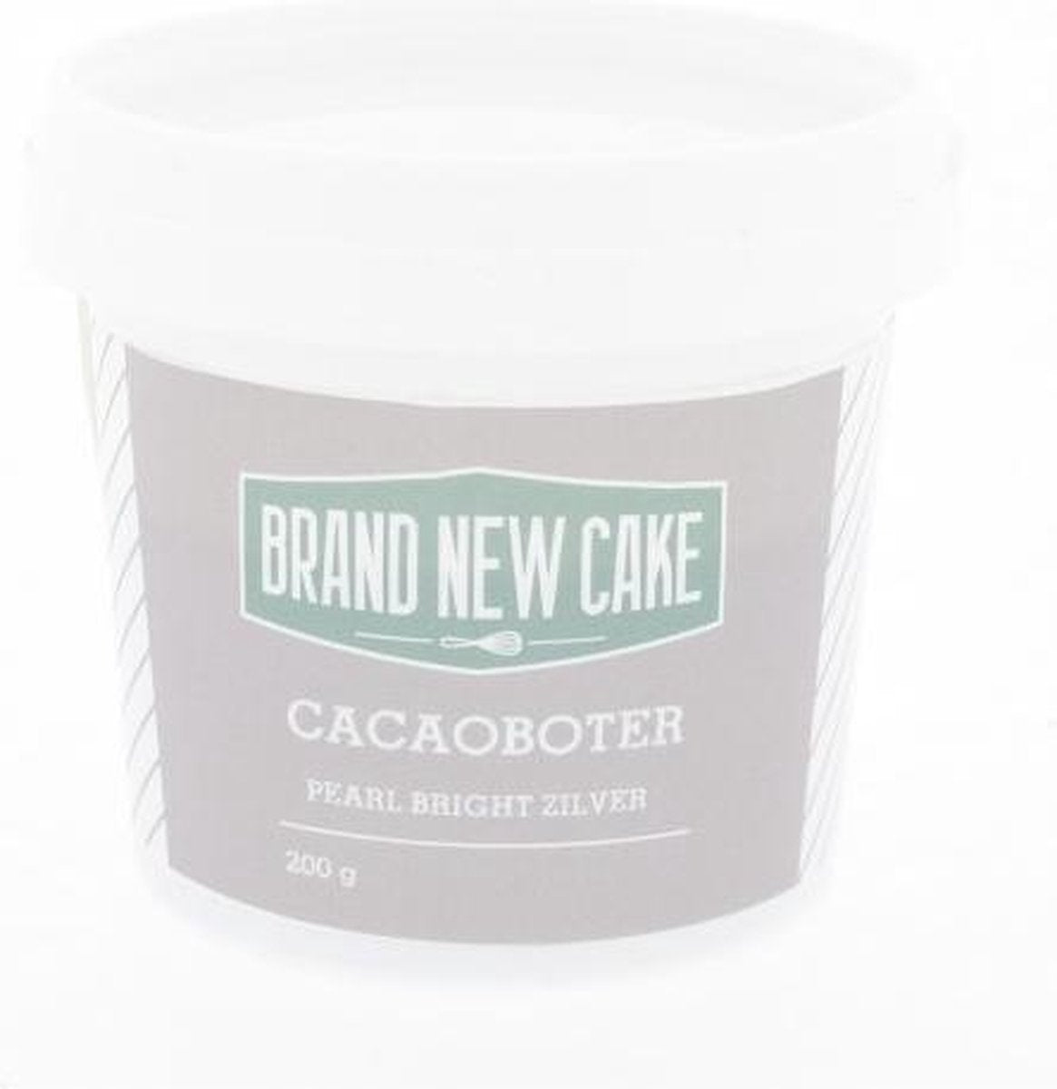 Brand New Cake - Cacaoboter Gekleurd Pearl Zilver (200g)