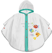 Perletti Poncho Junior 60 X 85 Cm Eva Wit/groen One-size