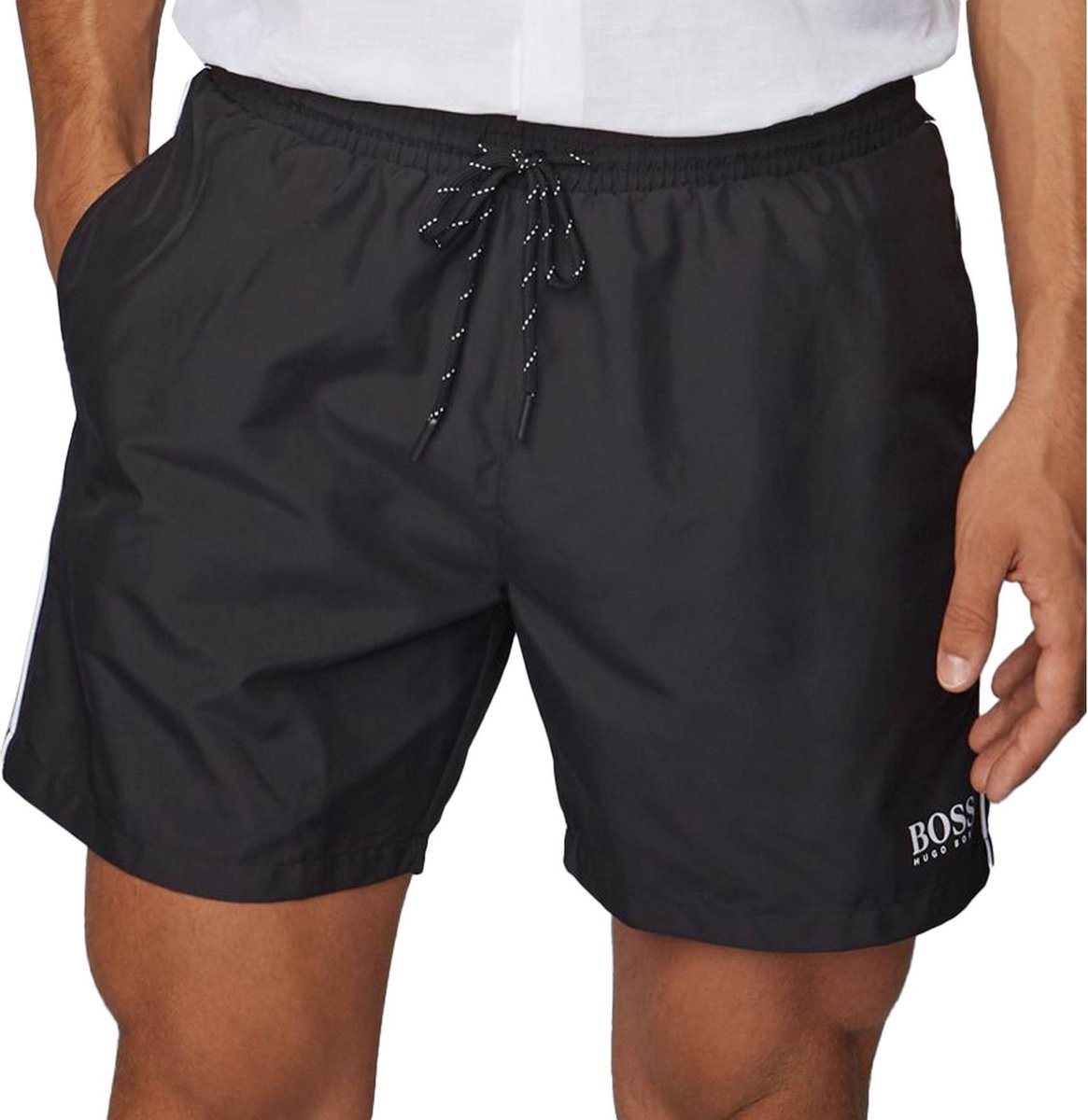 HUGO BOSS zwembroek Starfish - heren zwemshort - zwart -  Maat: XL