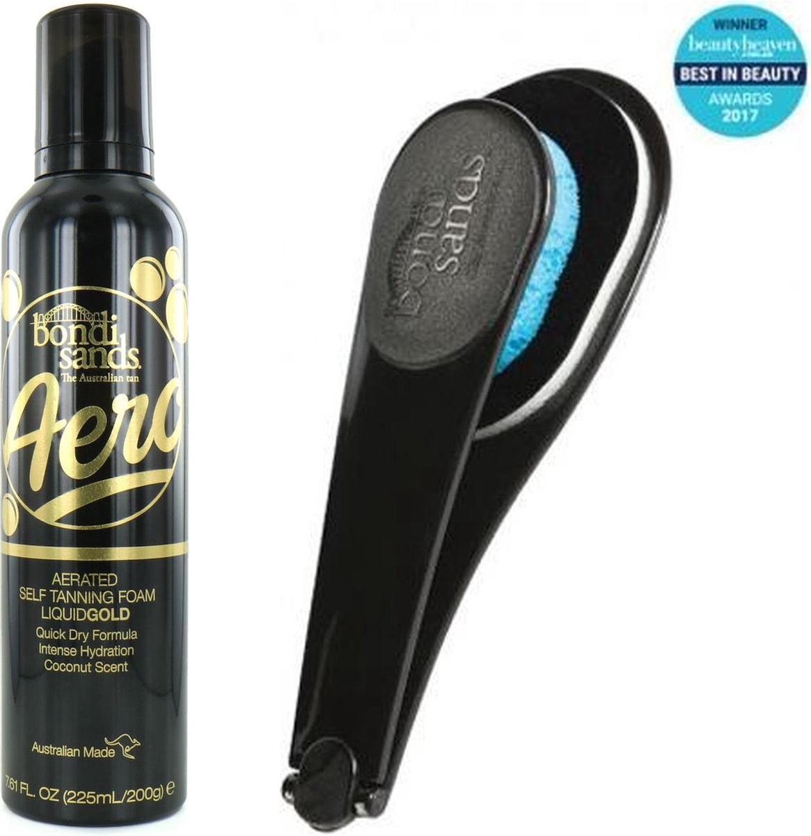 Bondi Sands - Aero Self Tanning Foam Liquid Gold 225 ml - en Self Tanning back applicator