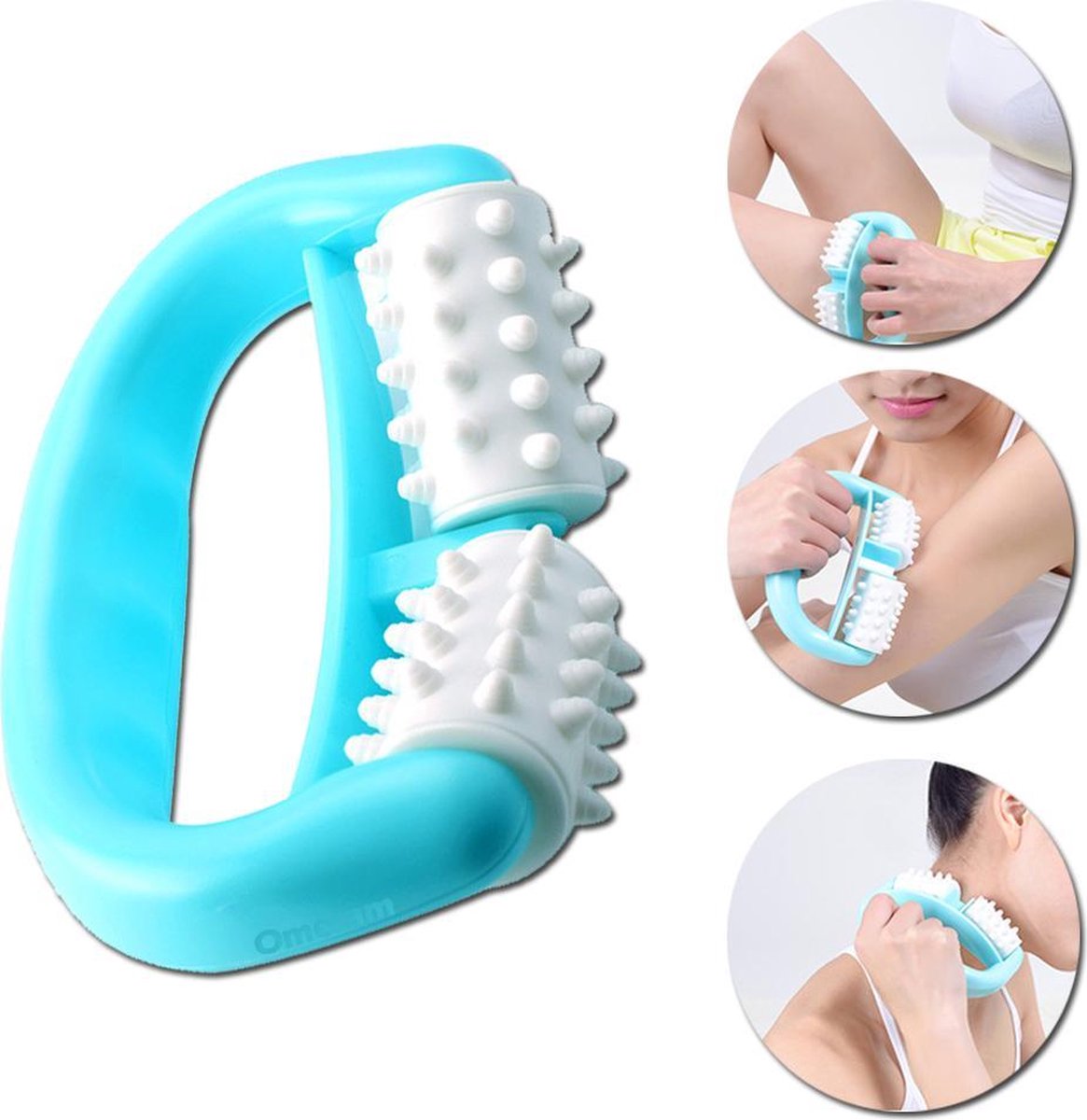 *NIEUWSTE* Lichaams massage roller | Nekroller | Nek | Lichaamsroller | Massage | Gezichtsroller | Anti cellulitis | Cellulite | Rug massage | Rugmassage | Dermaroller | Blauw