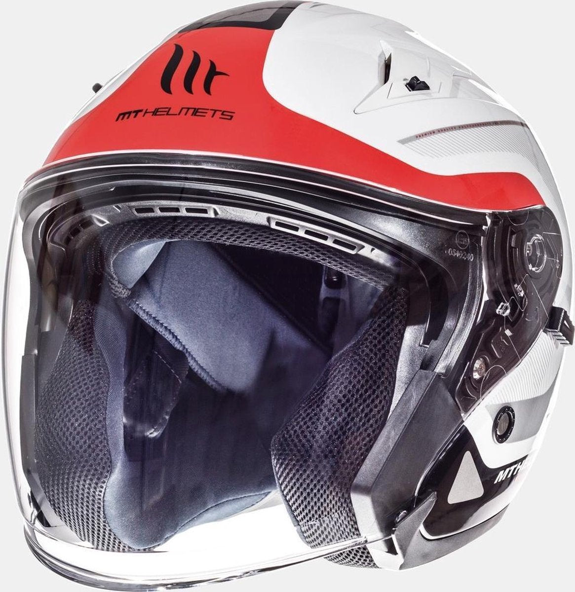 Helm MT Jet Avenue sv Crossroad wit/rood XL