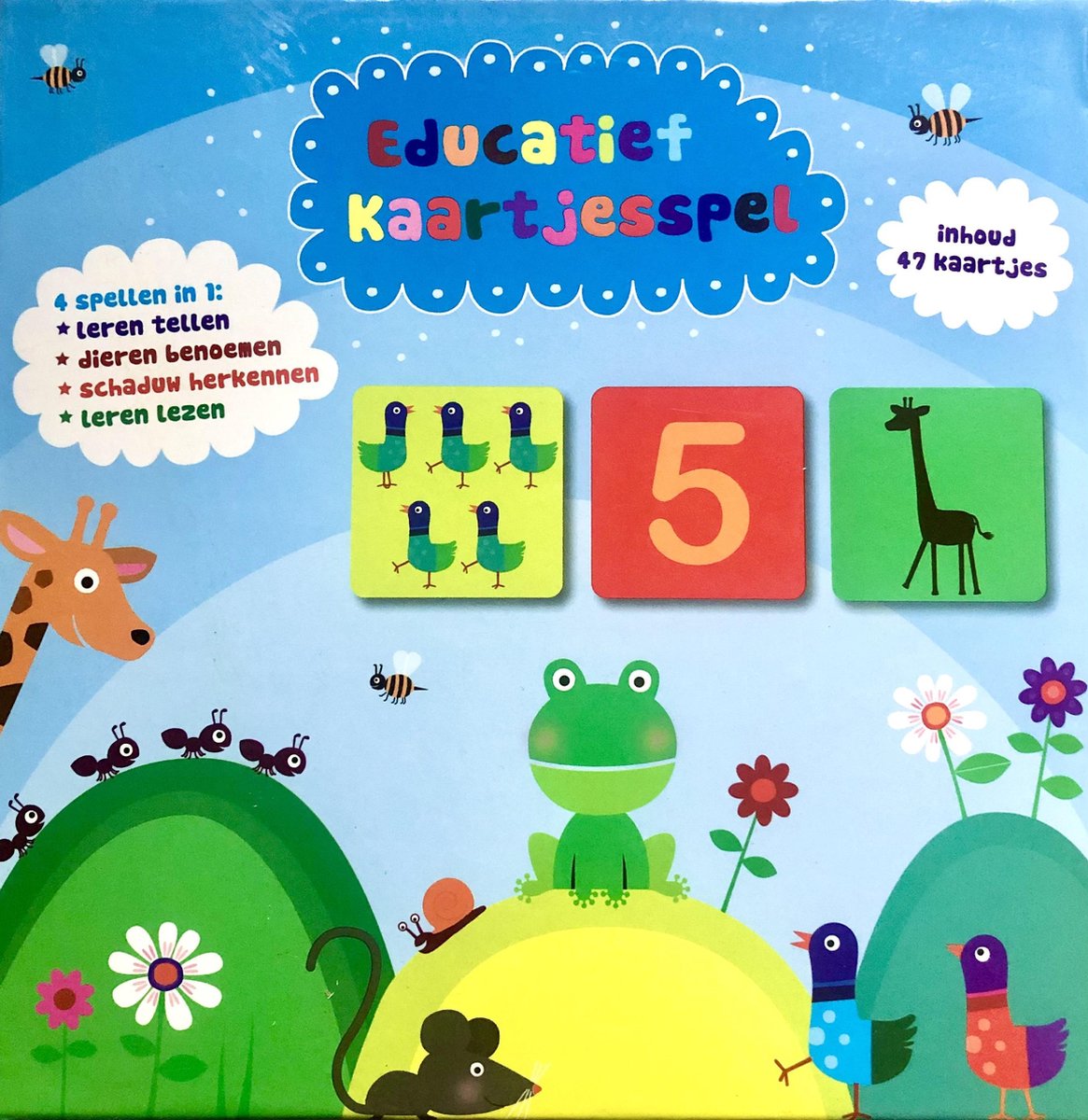 Educatief kaartjesspel met 47 kaarten