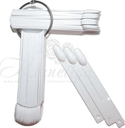 Tipwaaier 50 Stuks  OVAAL / EDGE WIT