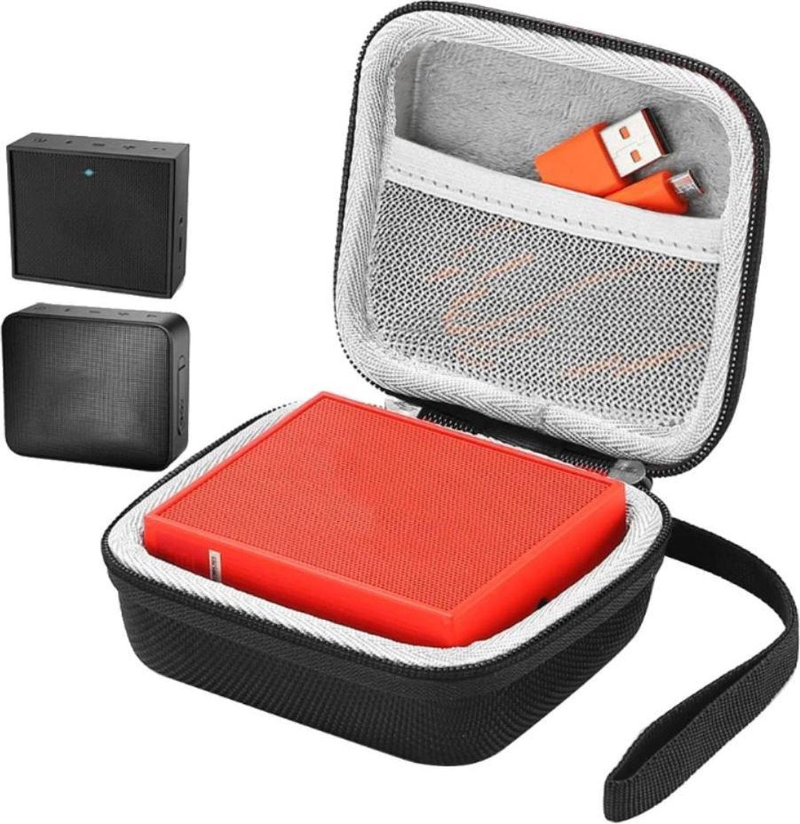 BukkitBow - Hard Case Box Voor JBL Go 1/2 - Opberg Box JBL Bluetooth Speaker