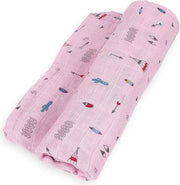 Interbaby Wikkeldeken Tipi Junior 120 X 120 Cm Katoen Roze