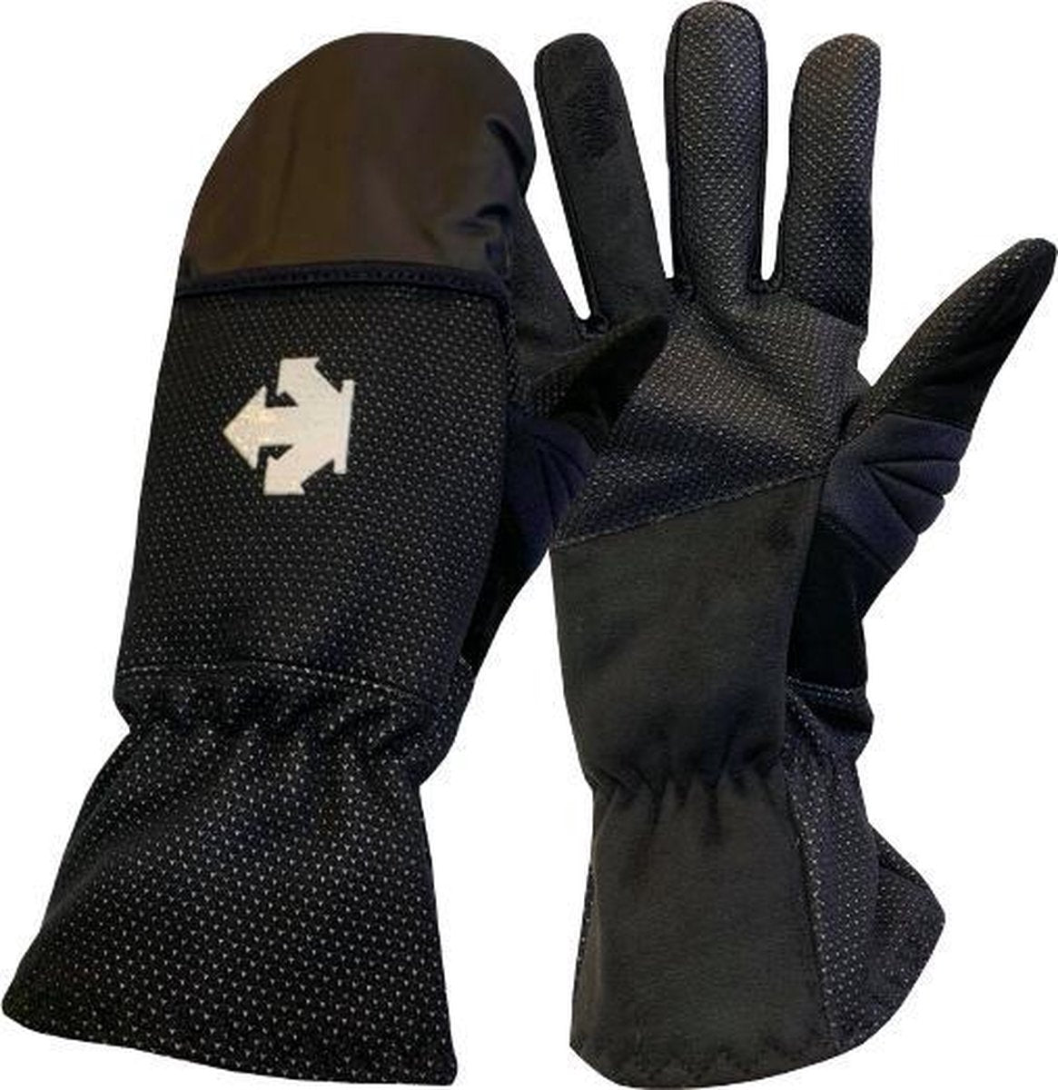 Descente Wombat - Fietshandschoenen Winter - Met Regenbescherming - Zwart - Maat M