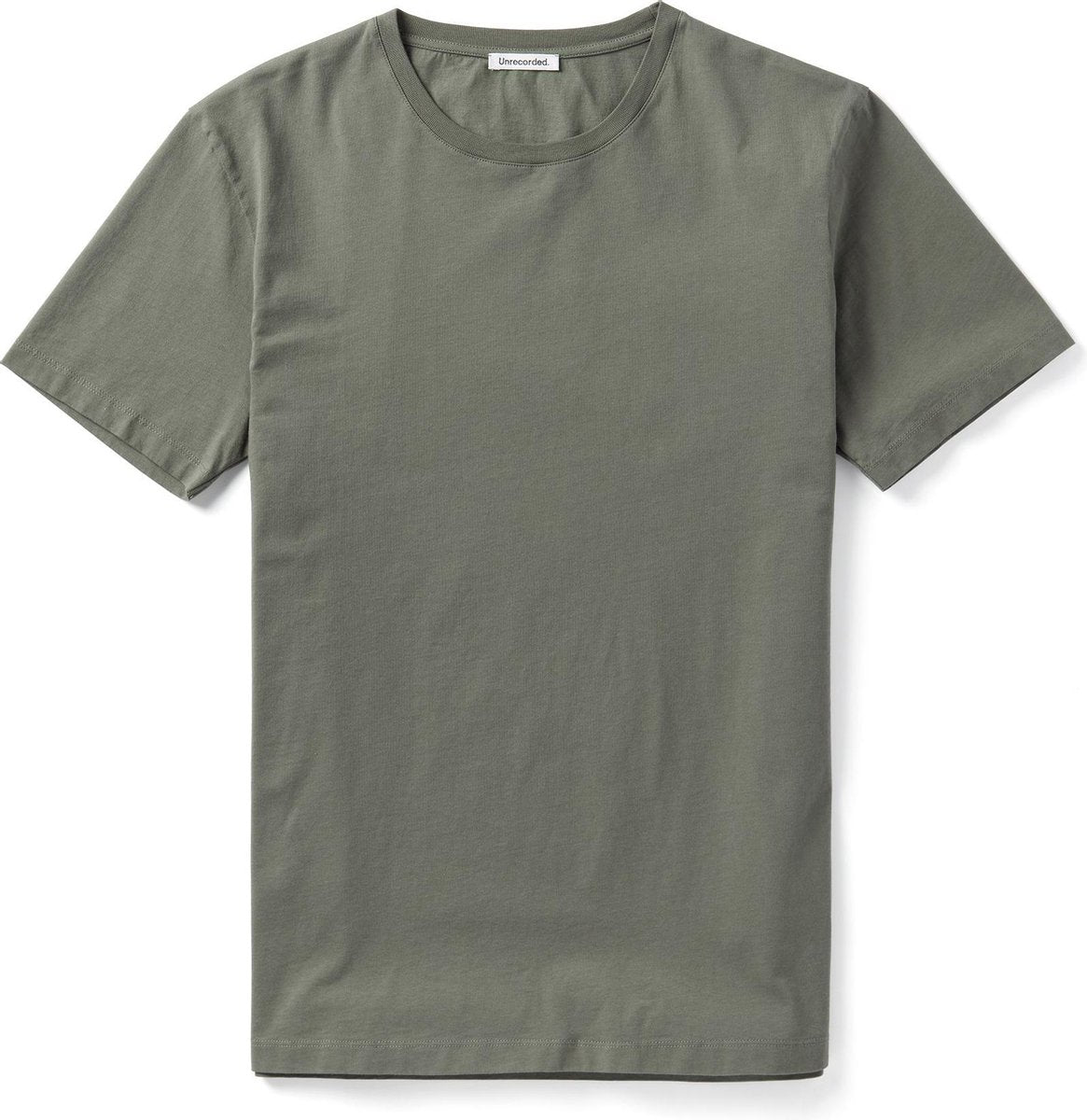 Unrecorded T-Shirt 155 GSM Green - Unisex - T-Shirts -  Groen - Size XXS - 100% Organic Cotton - Sustainable T-Shirts