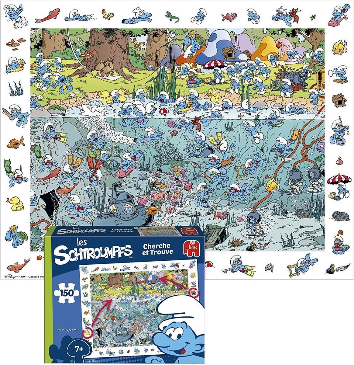 Jumbo Smurfenpuzzel 150 stuk(s)