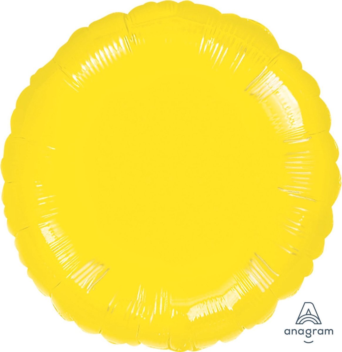 Anagram Folieballon Cirkel 46 Cm Geel