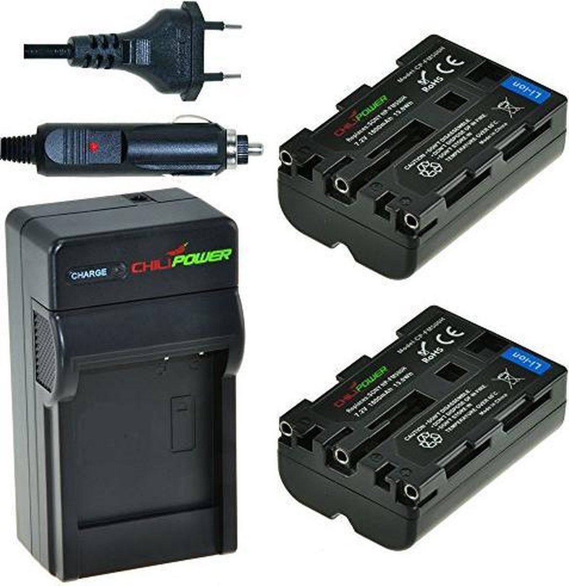 ChiliPower NP-FM500H Sony Kit - Camera Batterij Set