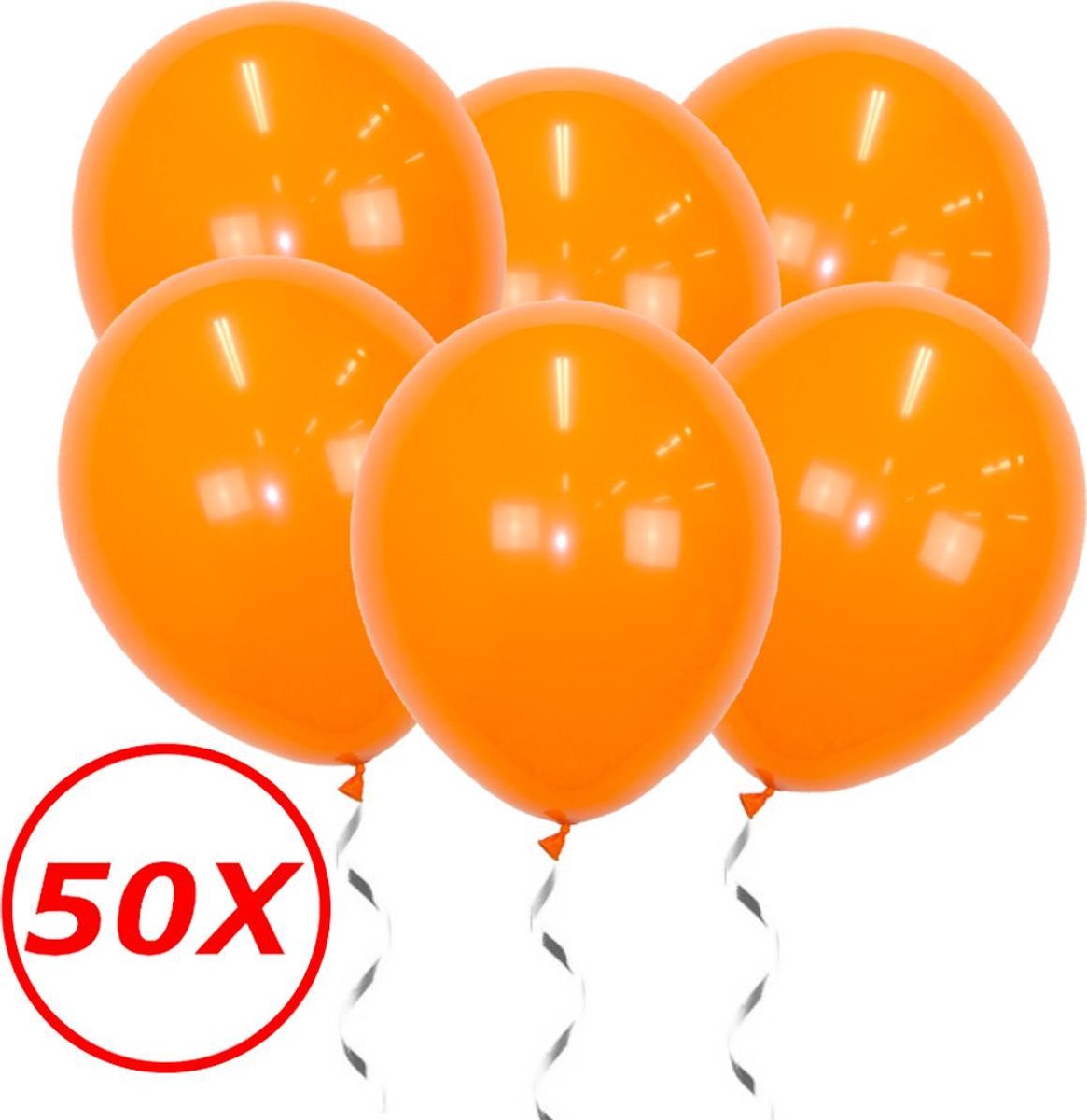 Oranje Ballonnen 50st Feestversiering EK Koningsdag WK Verjaardag Ballon