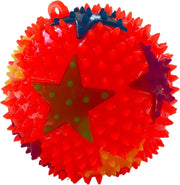 Hoogwaardige Knipperende Spiky Balls / Stress Bal / Massage Bal | Glow In The Dark | Anti Stress Fidget | Rood