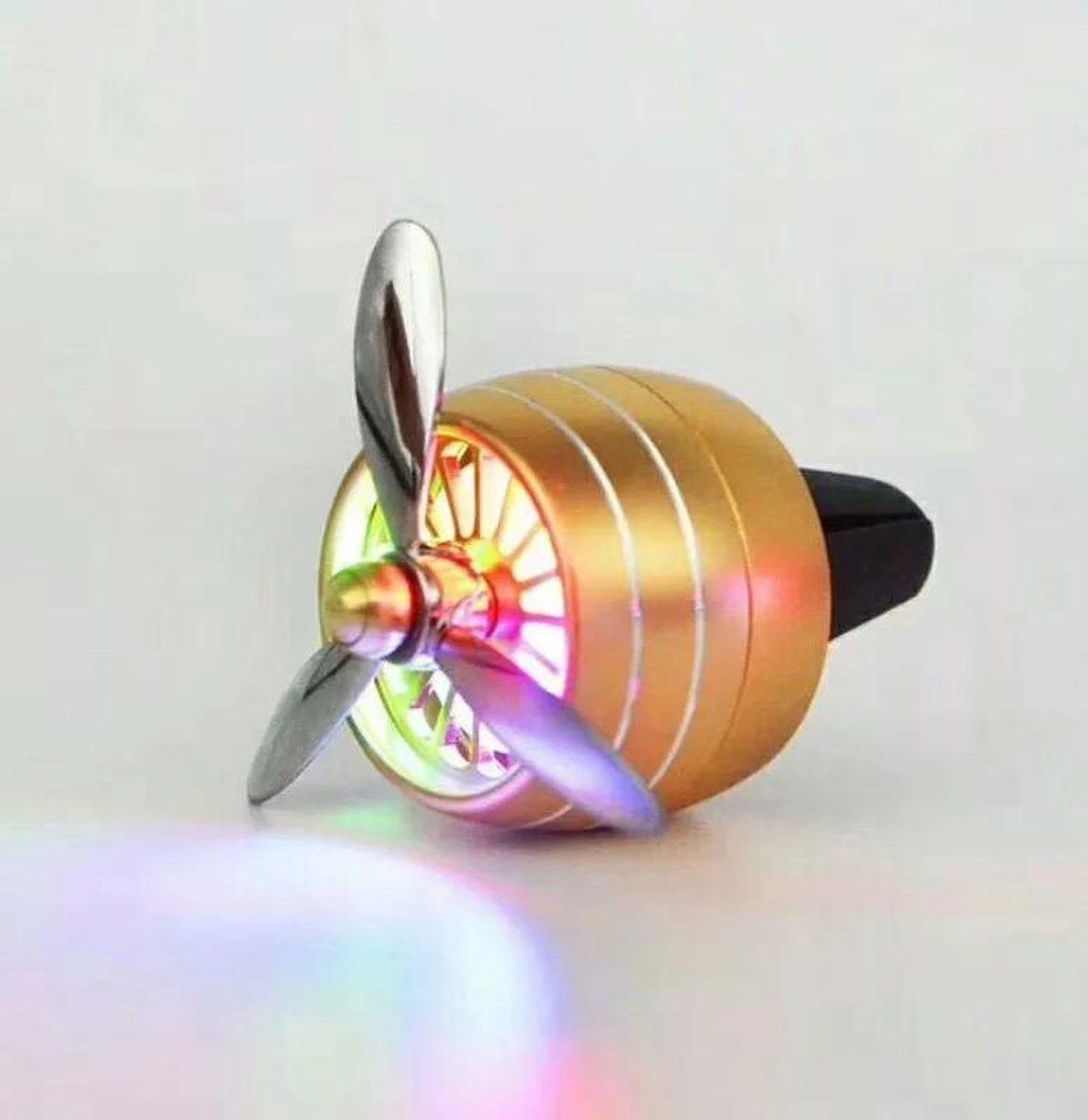 Luchtverfrisser Air ventilator Clip Led verlichting Plus Parfum
