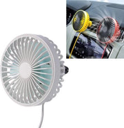 F829 draagbare auto-luchtuitlaat elektrische koelventilator met LED-lampje (wit)