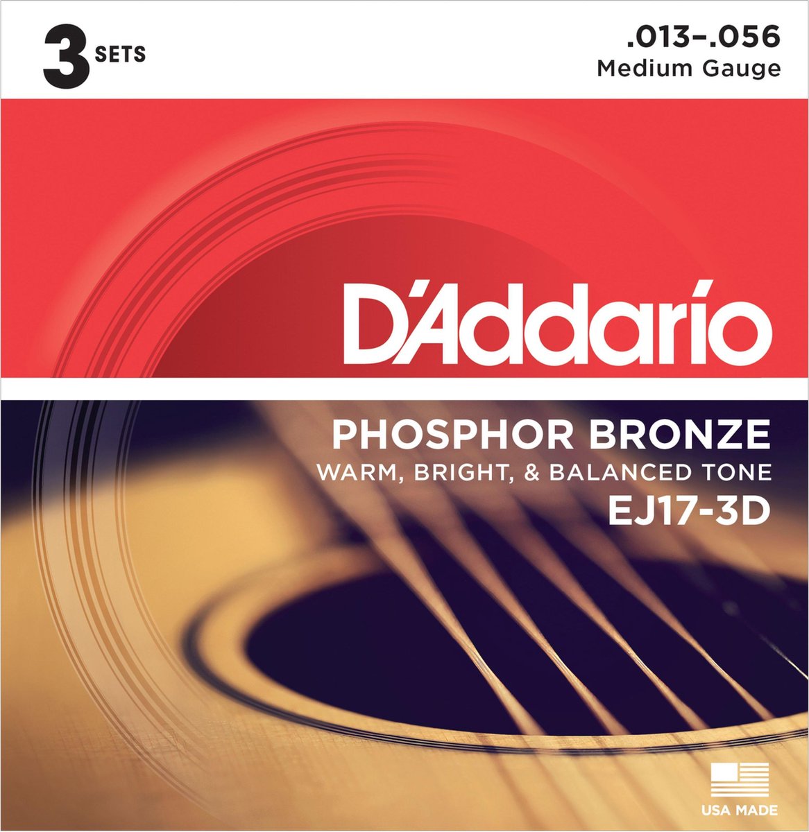 A-Git.snaren EJ17-3D 13-56 Phosphor Bronze 3er Set