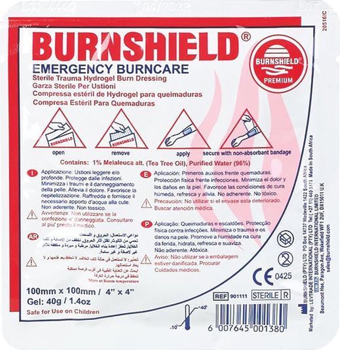 Burnshield 60X40Cm St B901007