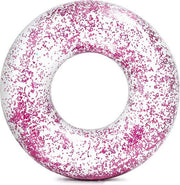 Intex Zwemring Glitter 107cm Roze | opblaasband | grote zwemband
