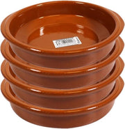 Set van 16x stuks tapas bakjes/schaaltjes Alicante met handvatten 18 cm - Tapas serveerschalen/borden/ovenschalen