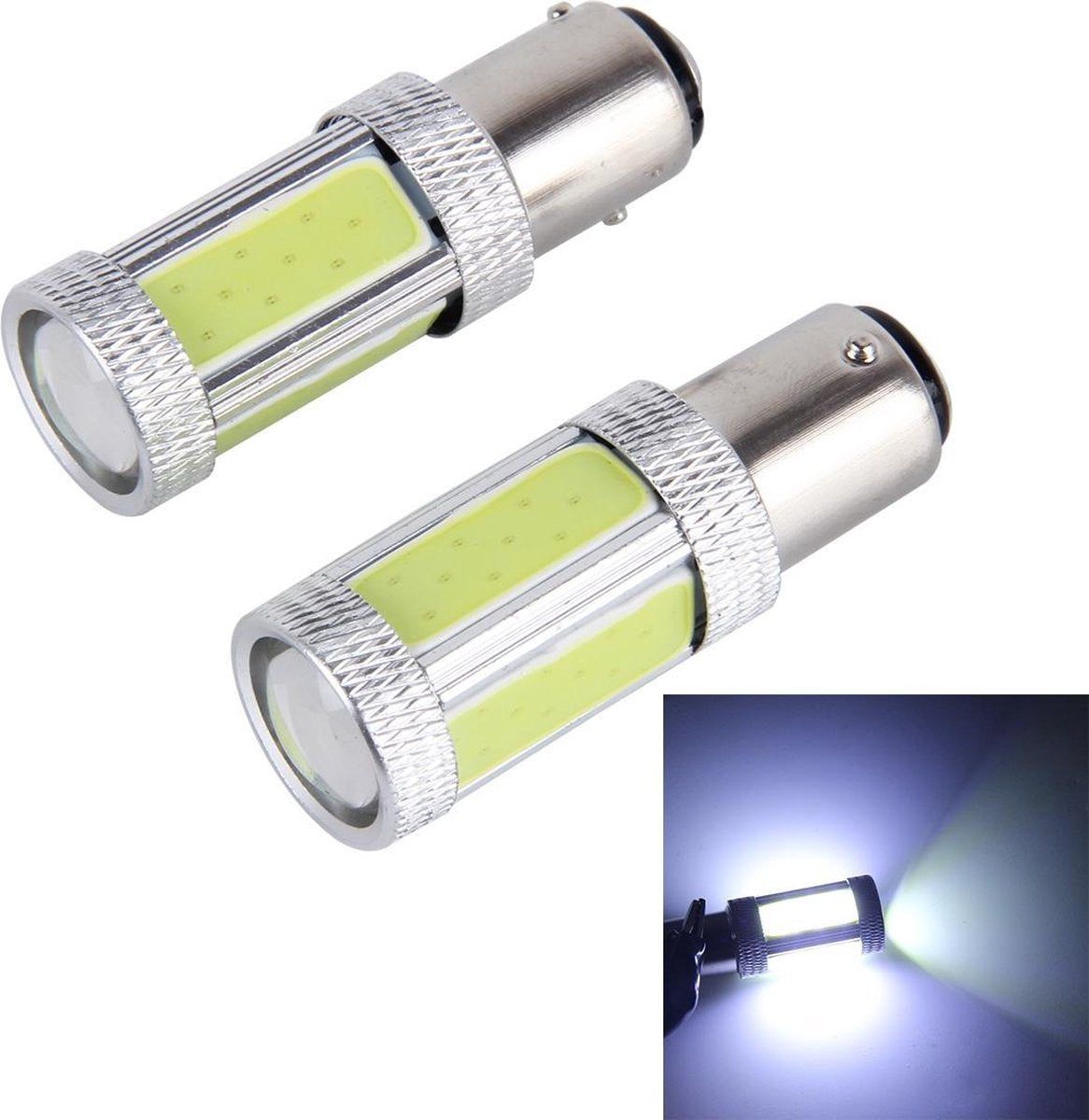 2 STKS 1157 5 W 300LM 5000 K 6 COB LEDs Auto Mistlampen