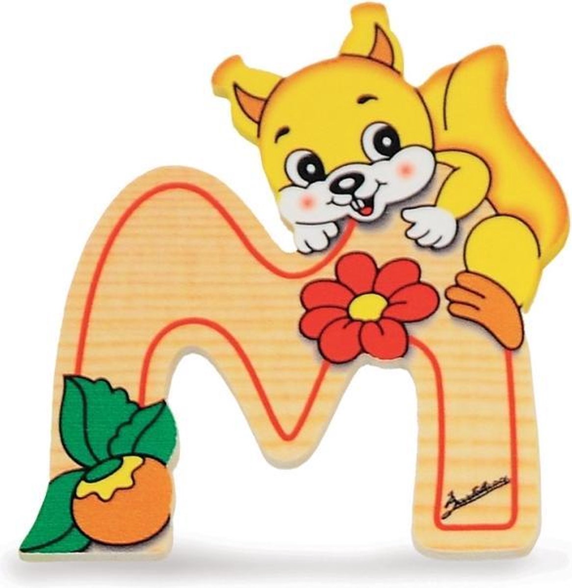 Alfabet letter hout groot M | Bartolucci