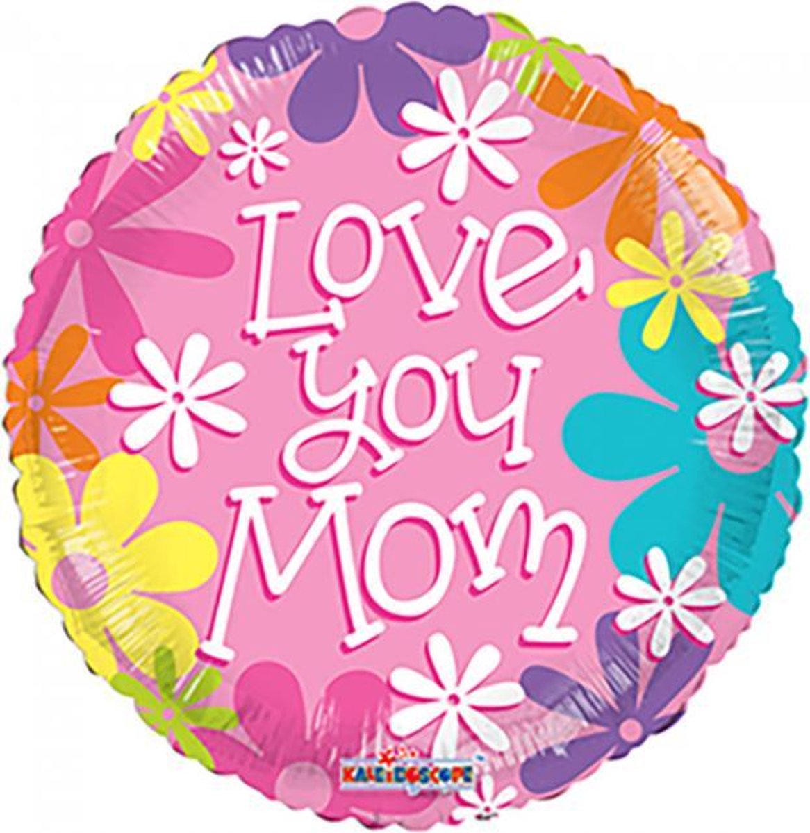 Folie ballon love you mom 46 cm doorsnee