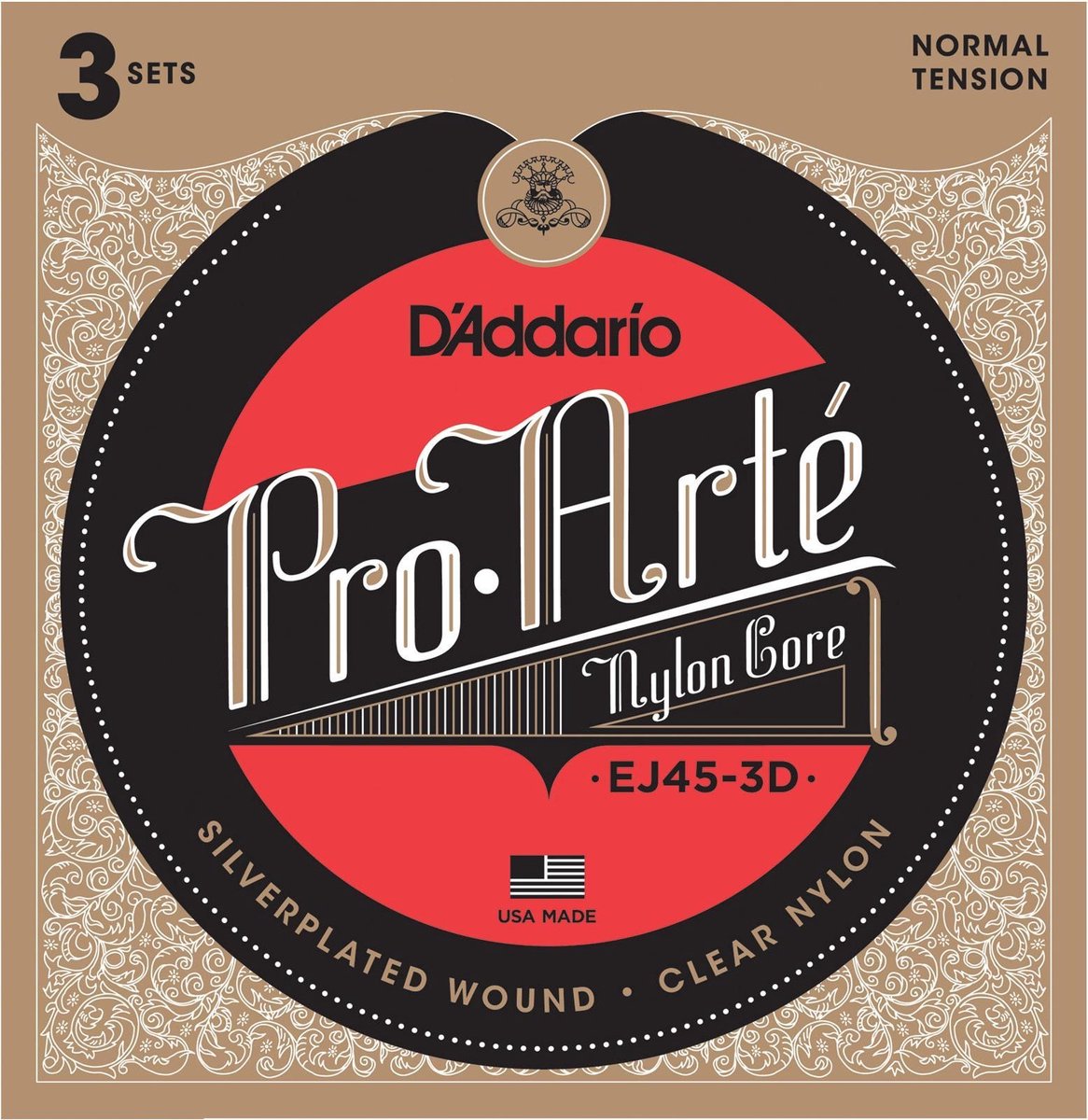 D'Addario EJ45-3D Pro-Arte normale klassieke gitaar snaren