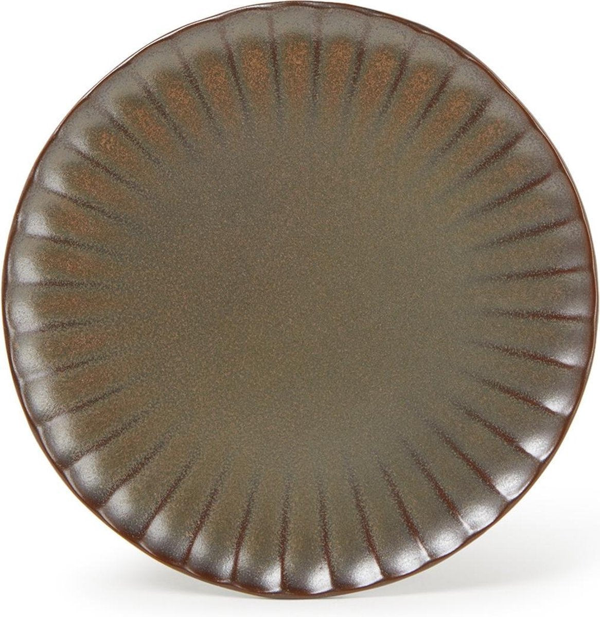 Bord plat Inku Bruin 18 cm Sergio Herman Surface Serax 4st.
