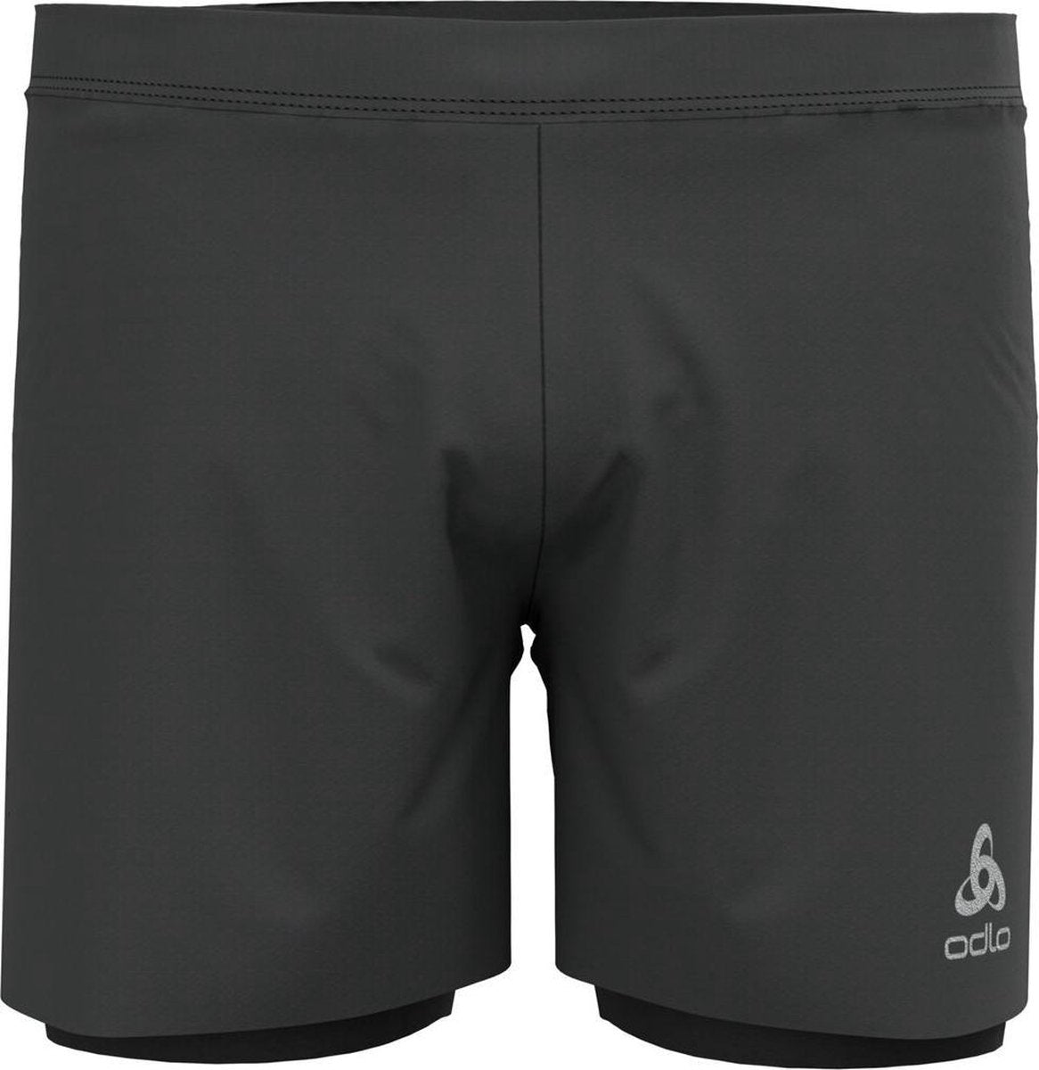 ODLO Zeroweight 2in1 Short 5'' Heren - zwart - maat L