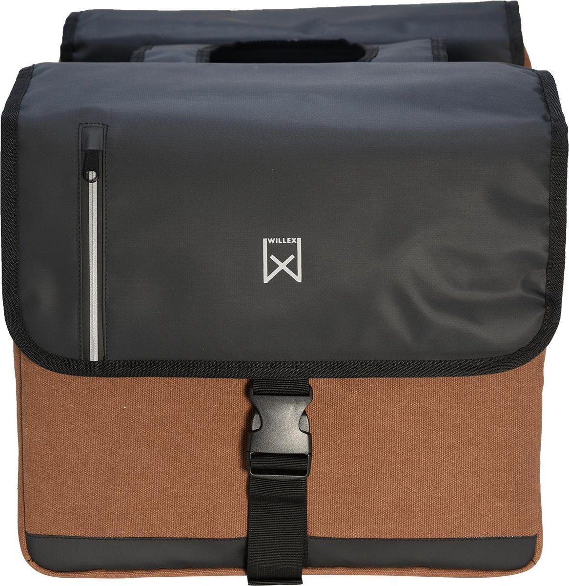 Willex Dubbele Fietstas Business - Bruin/Zwart - 30L