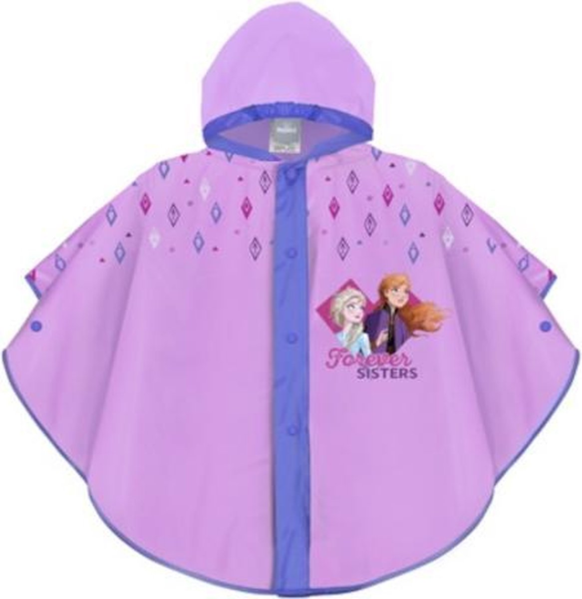 Disney Poncho Frozen 2 Junior 58 X 85 Cm Eva Paars