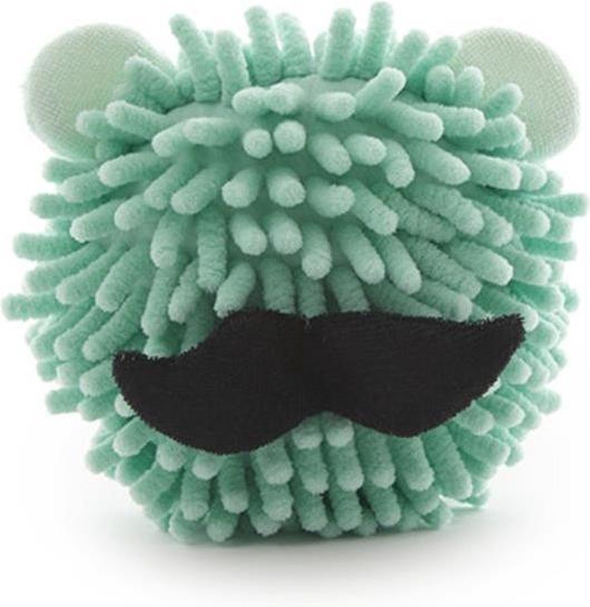Il Wonder Sponge mint green met moustache