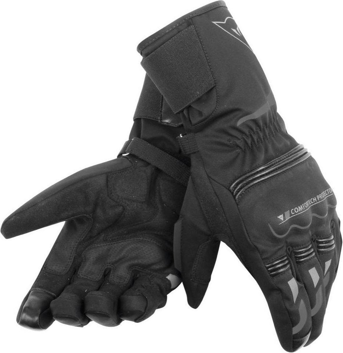 Dainese Tempest Unisex D-Dry Black Black Long Motorcycle Gloves XXXS