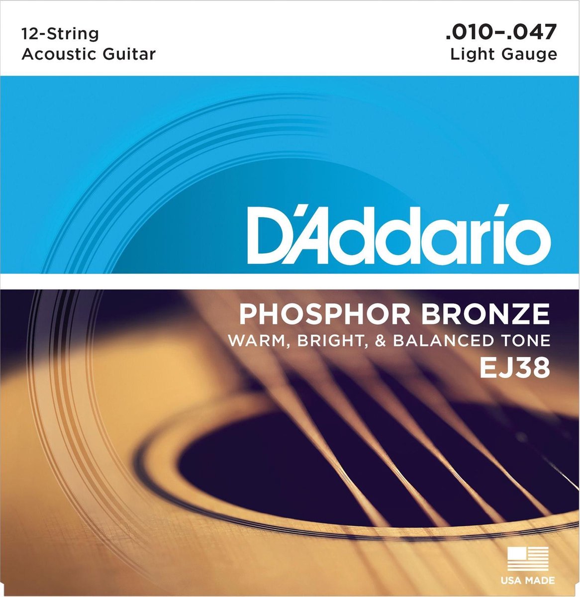 A-Git.snaren 10-47 12-String EJ38 Phosphor Bronze