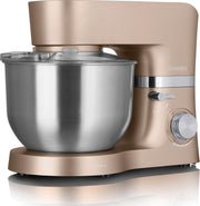 Heinrich´s HKM 6278 - keukenmachine - 1300 Watt - XL - goudkleurig zijdeglans.