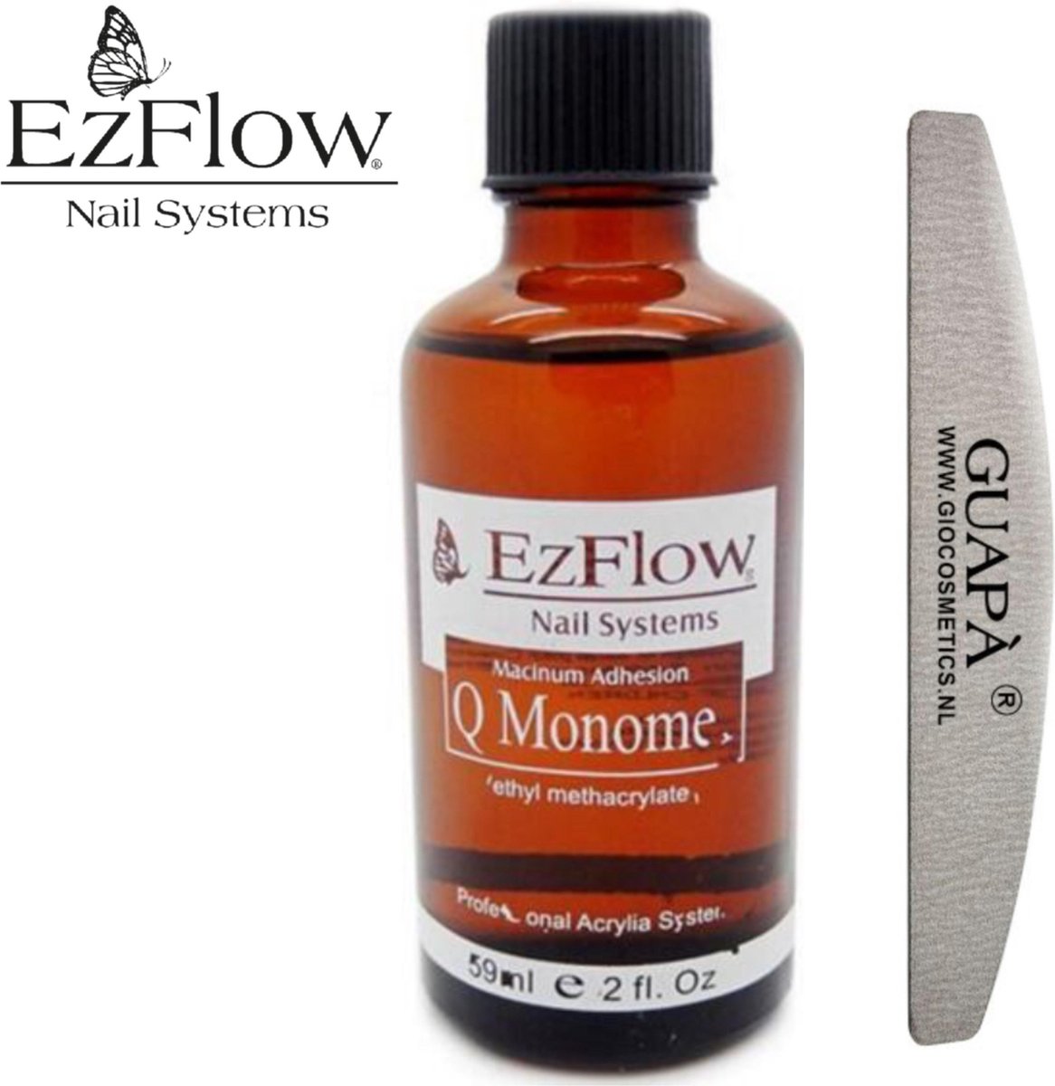 EzFlow® Acryl vloeistof voor het maken van acryl nagels | Acrylic Liquid | Monomer voor acryl poeder | 59 ml