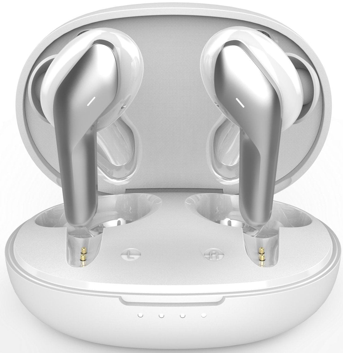 Tuddrom T19 Wit - Wireless Earbuds Oordopjes met Powerbank Opbergdoos - Polymer Composite Diaphragm Drivers - Bluetooth 5.0 - IPX5 Waterdicht - 2 Jaar Garantie