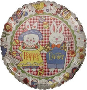 folieballon - happy easter - 42 cm - leeg