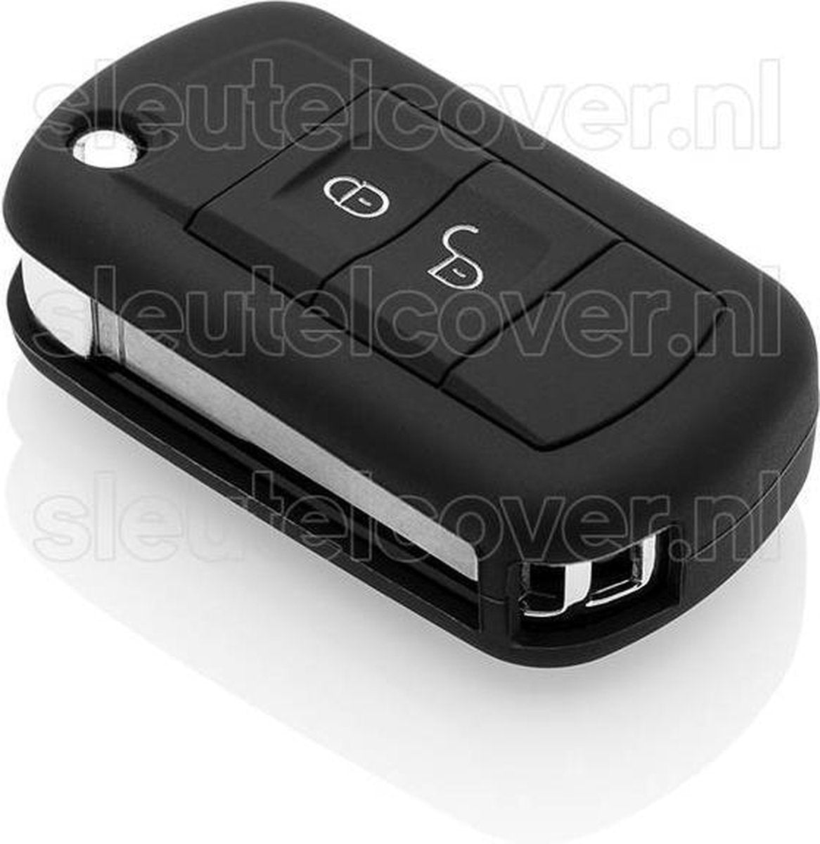 Land Rover SleutelCover - Zwart / Silicone sleutelhoesje / beschermhoesje autosleutel