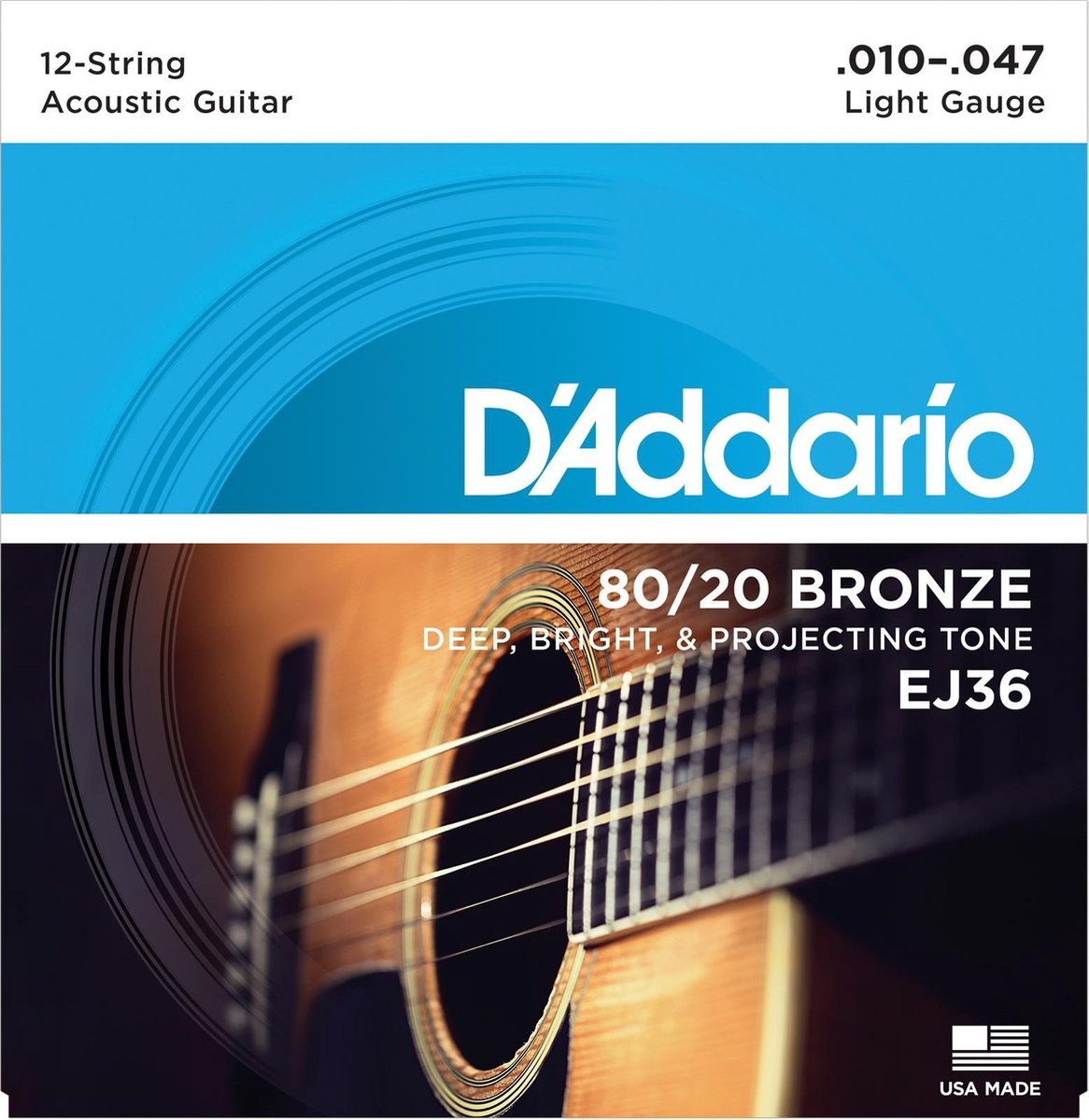 EJ36 10-47 12-string 80/20 Bronze Light