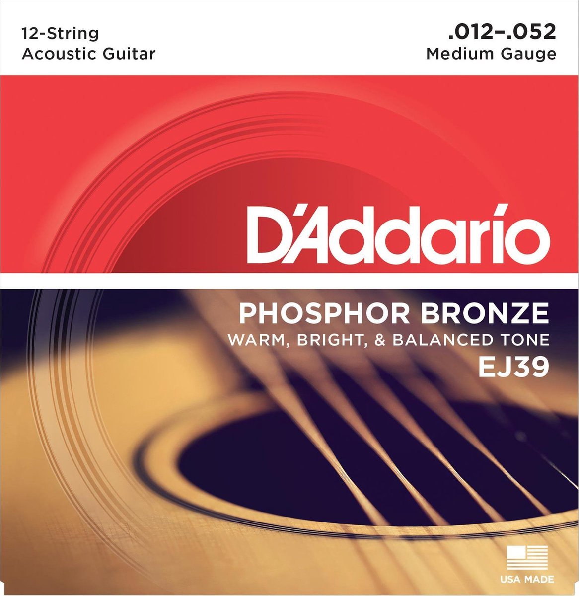 A-Git.snaren 12-52 12-String EJ39 Phosphor Bronze