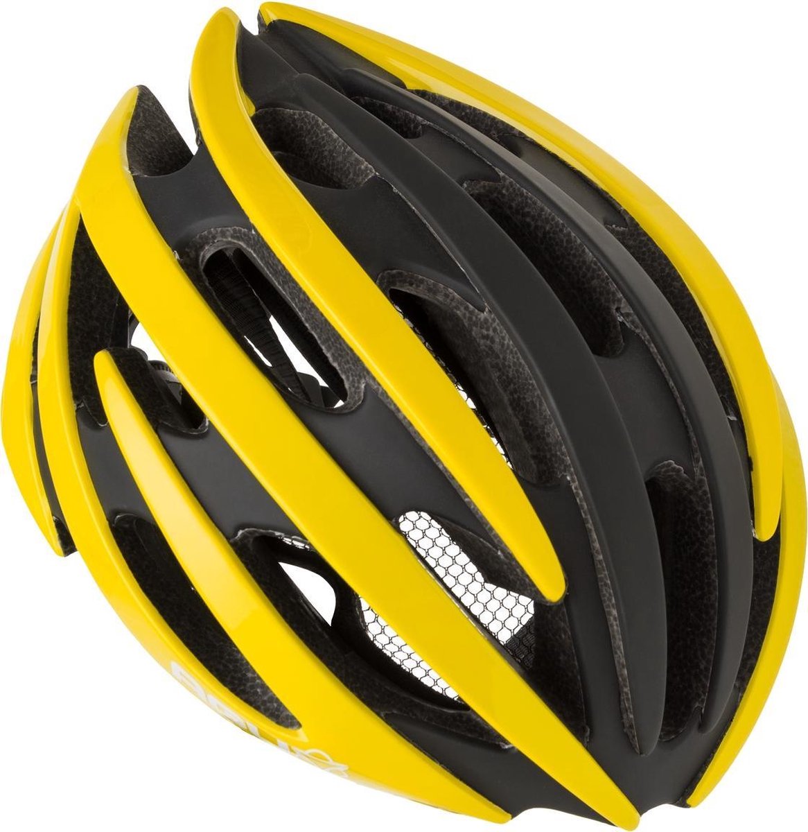 AGU Thorax FietsFietshelm - Zwart Geel - S/M (54-58cm) - incl. insectennetje