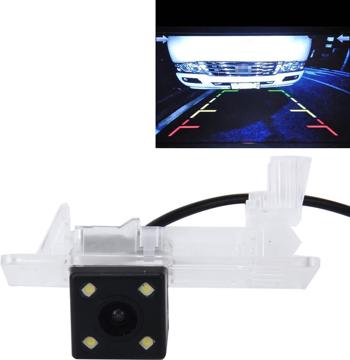 656x492 Effectieve Pixel NTSC 60Hz CMOS II Waterdichte Auto Achteruitrijcamera Backup Camera Met 4 LED-lampen voor 11/13/15/16 versie Passat 11/13 versie Touareg 12/13 versie Sharran