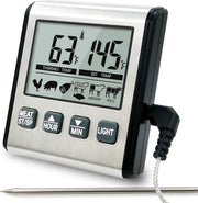 Digitale Keuken Thermometer Premium - Met Lichtfunctie + Magneet - Suikerthermometer - Bbq Thermometer - Thermometer Koken - Voedselthermometer - Kookthermometer - Suikerthermometer Digitaal- Vaderdag Kados - Vader Cadeautjes - Vaderdag Tip