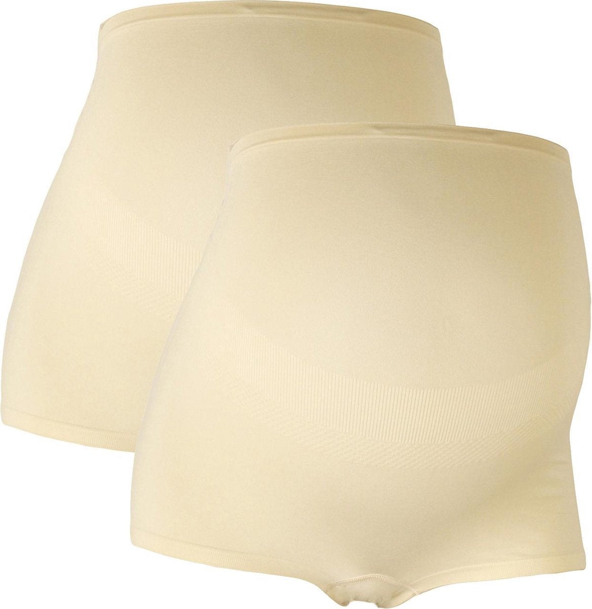Mamsy PROMO!!  Duo Pack Zwangerschaps BOXERSHORTS (beige XS/S)